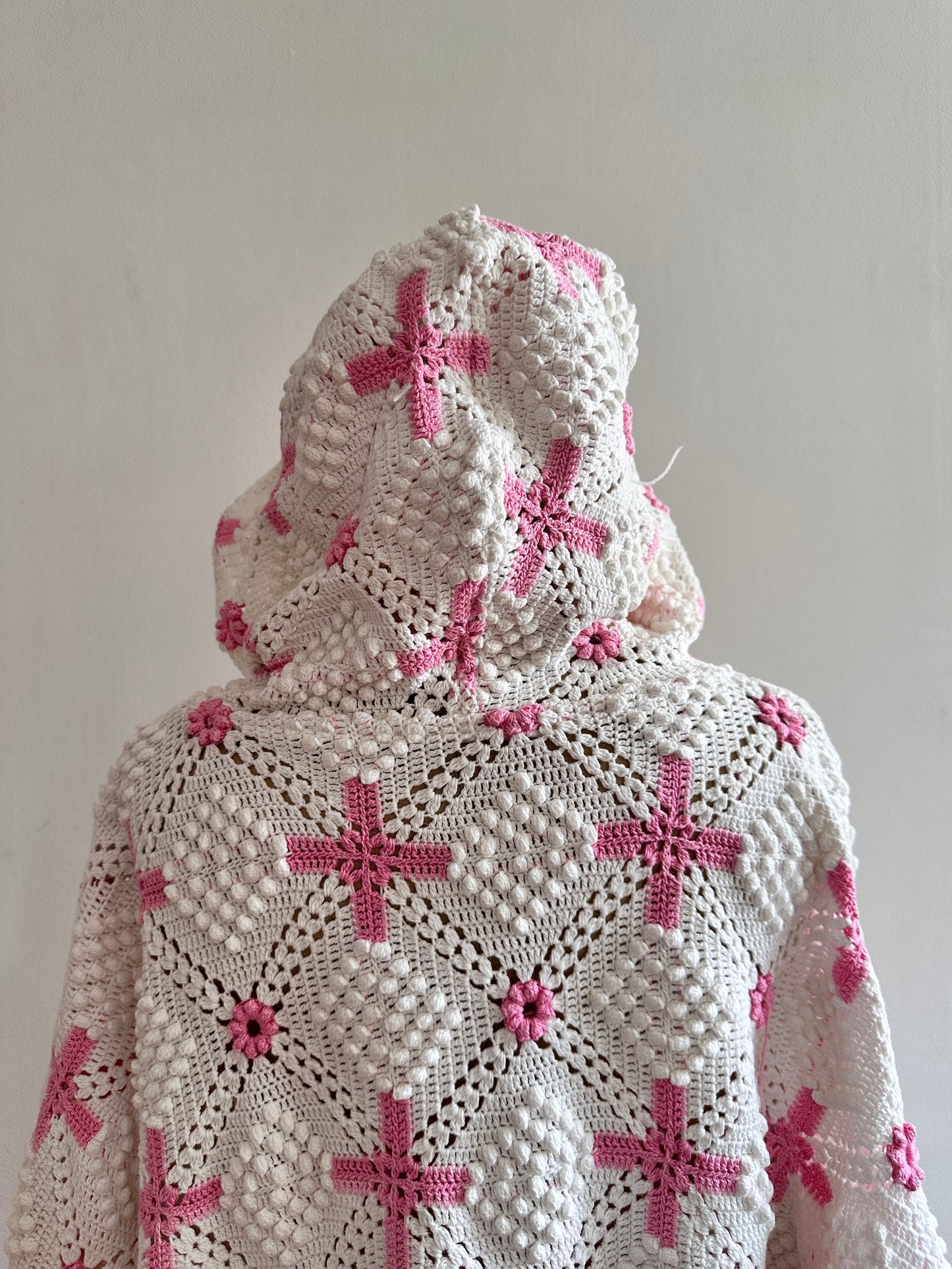 old crochet lace parka