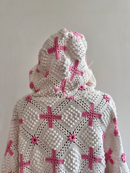 old crochet lace parka