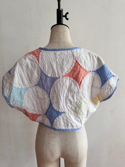 old quilt petal bolero