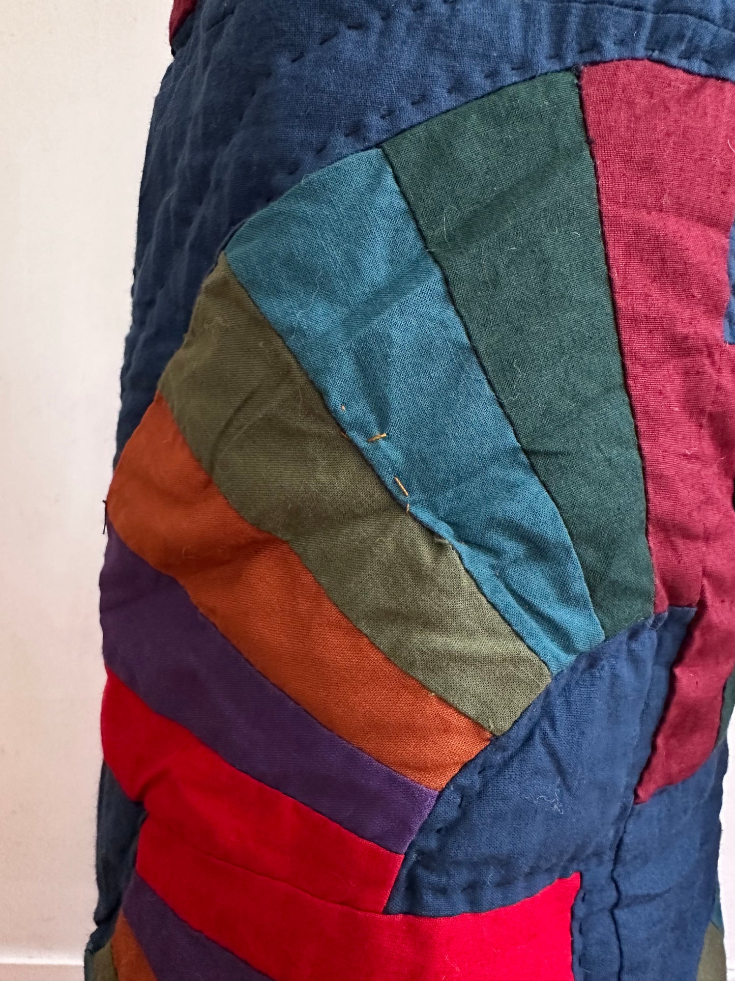 old quilt tuck wide pants