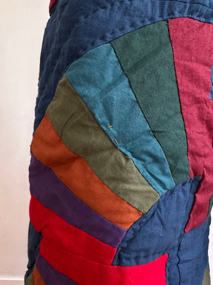old quilt tuck wide pants