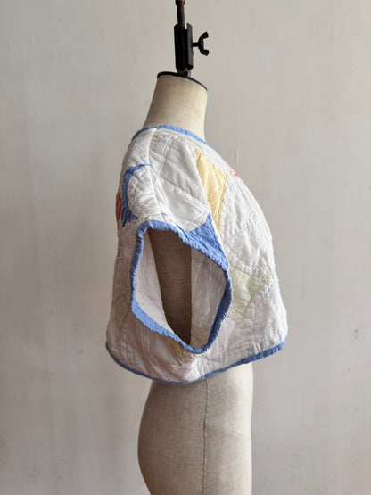 old quilt petal bolero