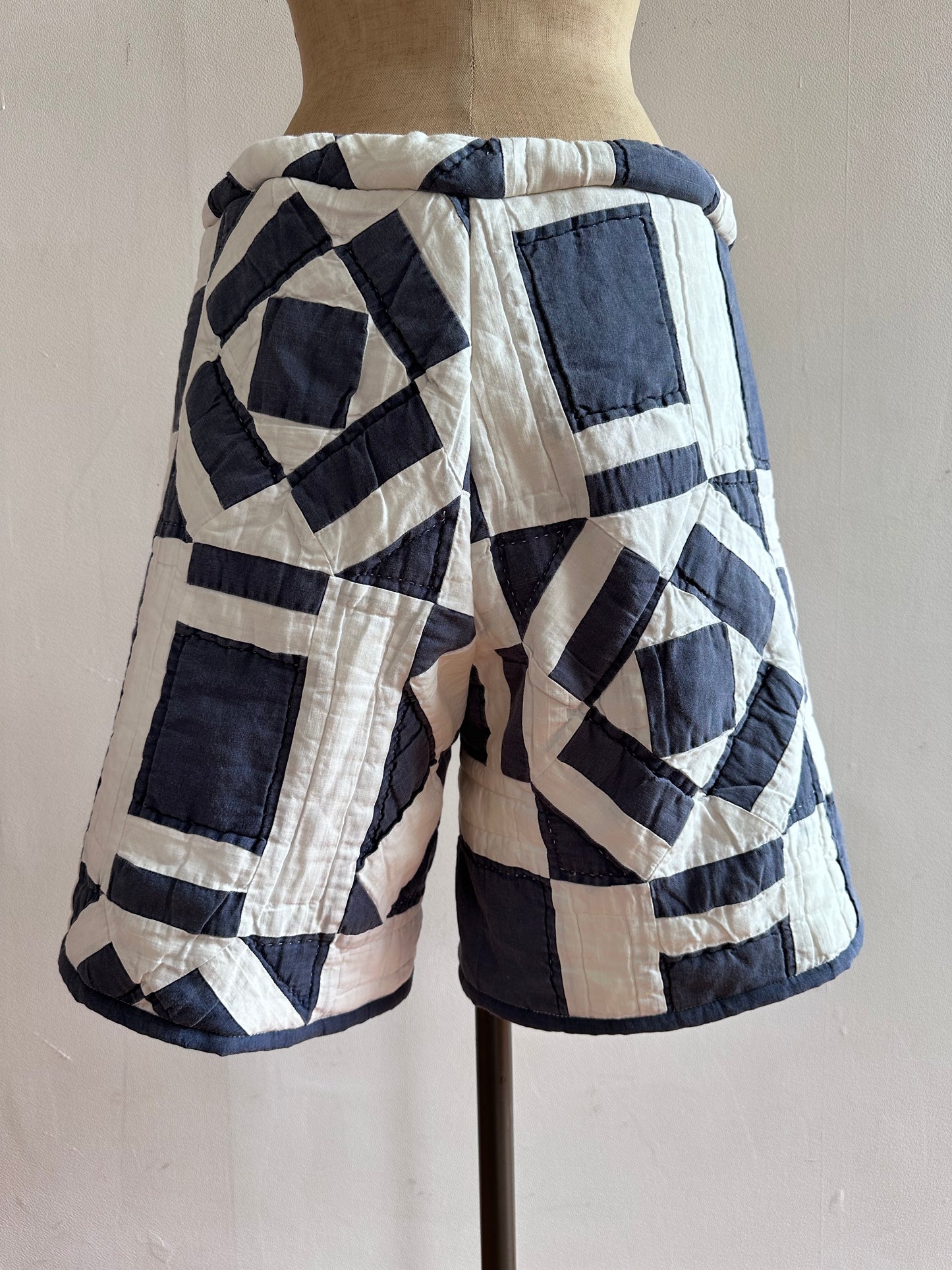 old quilt short pants