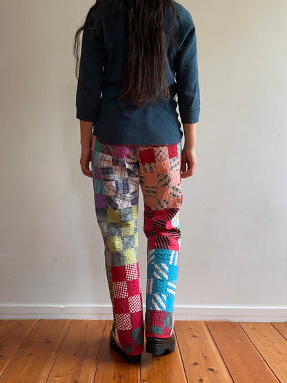 old quilt slim pants