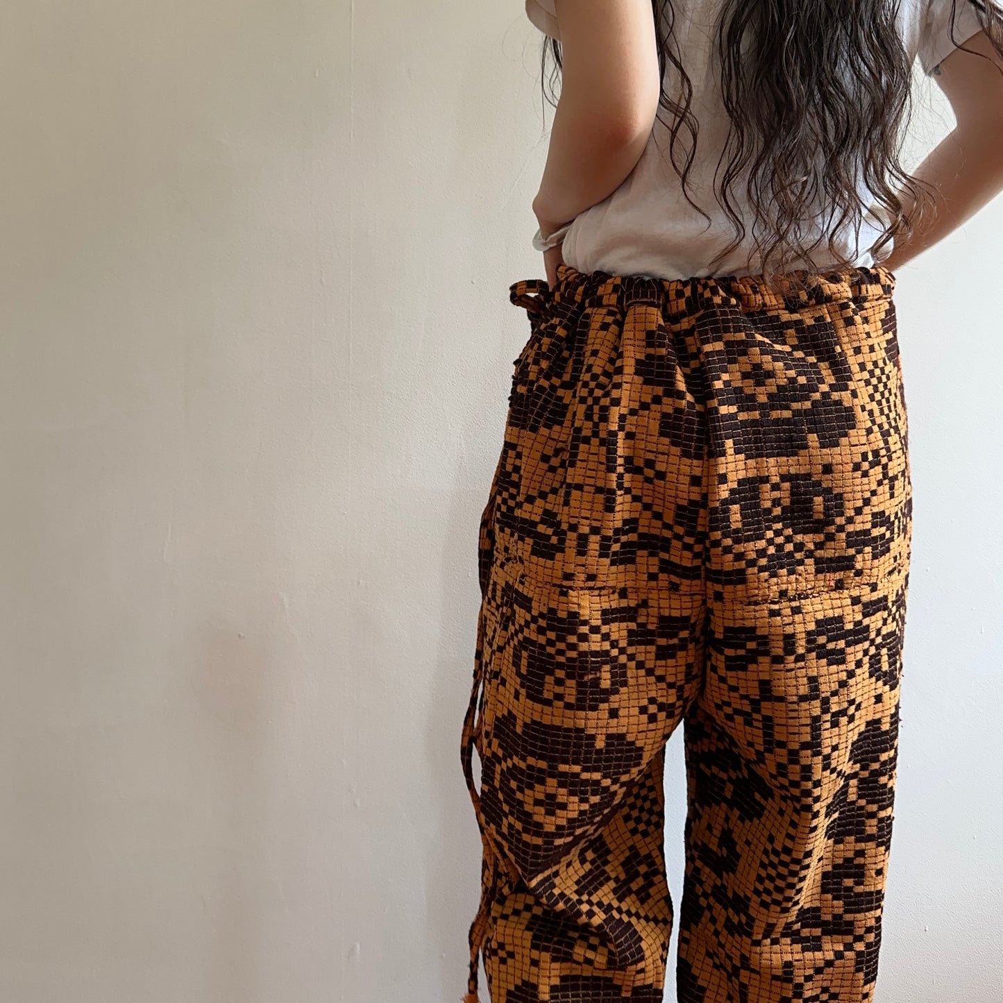 old coverlet tuck wide pants