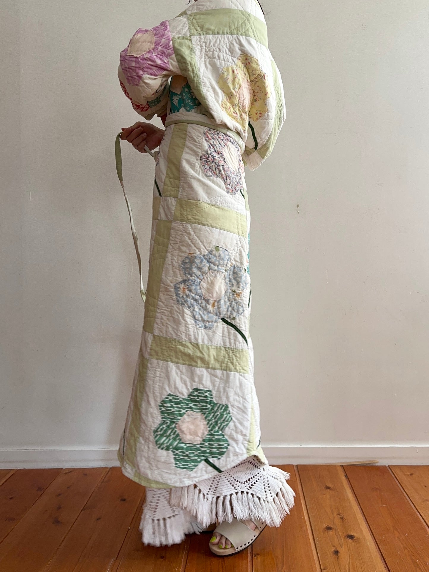 old quilt wrap skirt