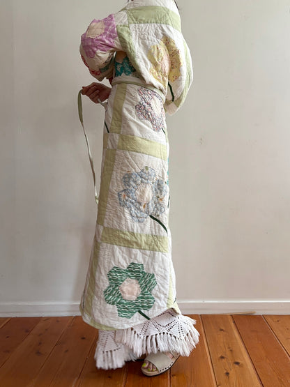 old quilt wrap skirt