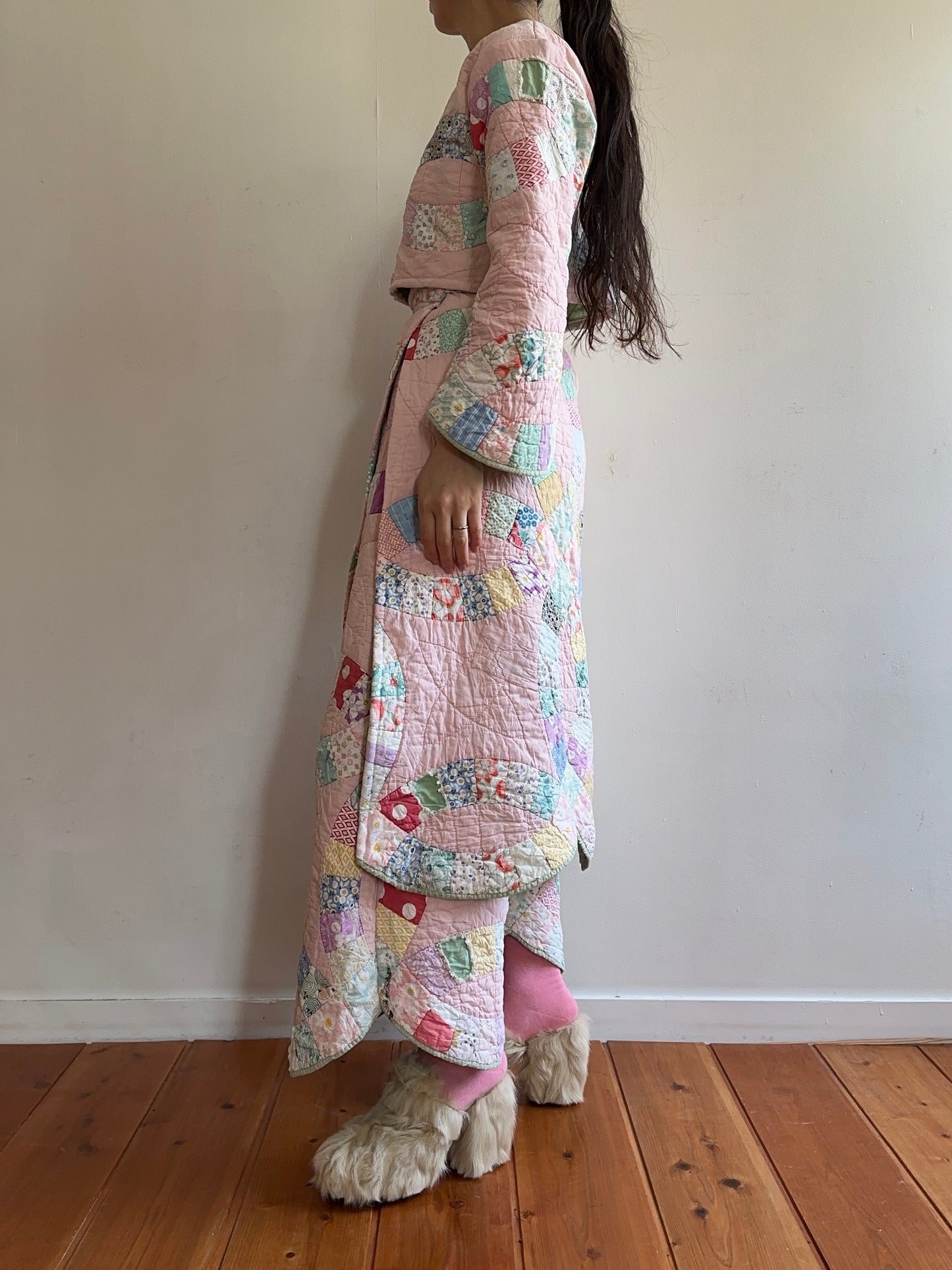 old quilt wrap skirt