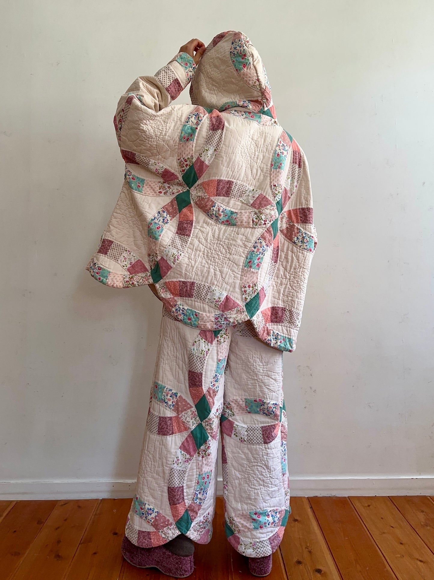 old quilt parka