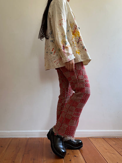 old coverlet slim flare pants / red