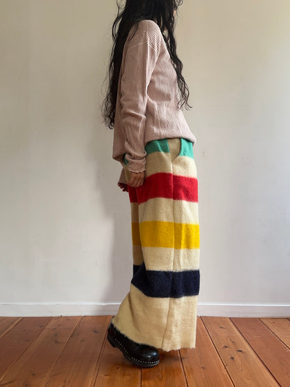 old blanket wide pants