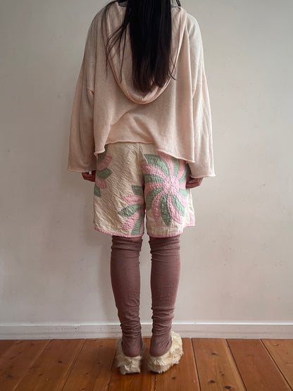 old quilt short pants