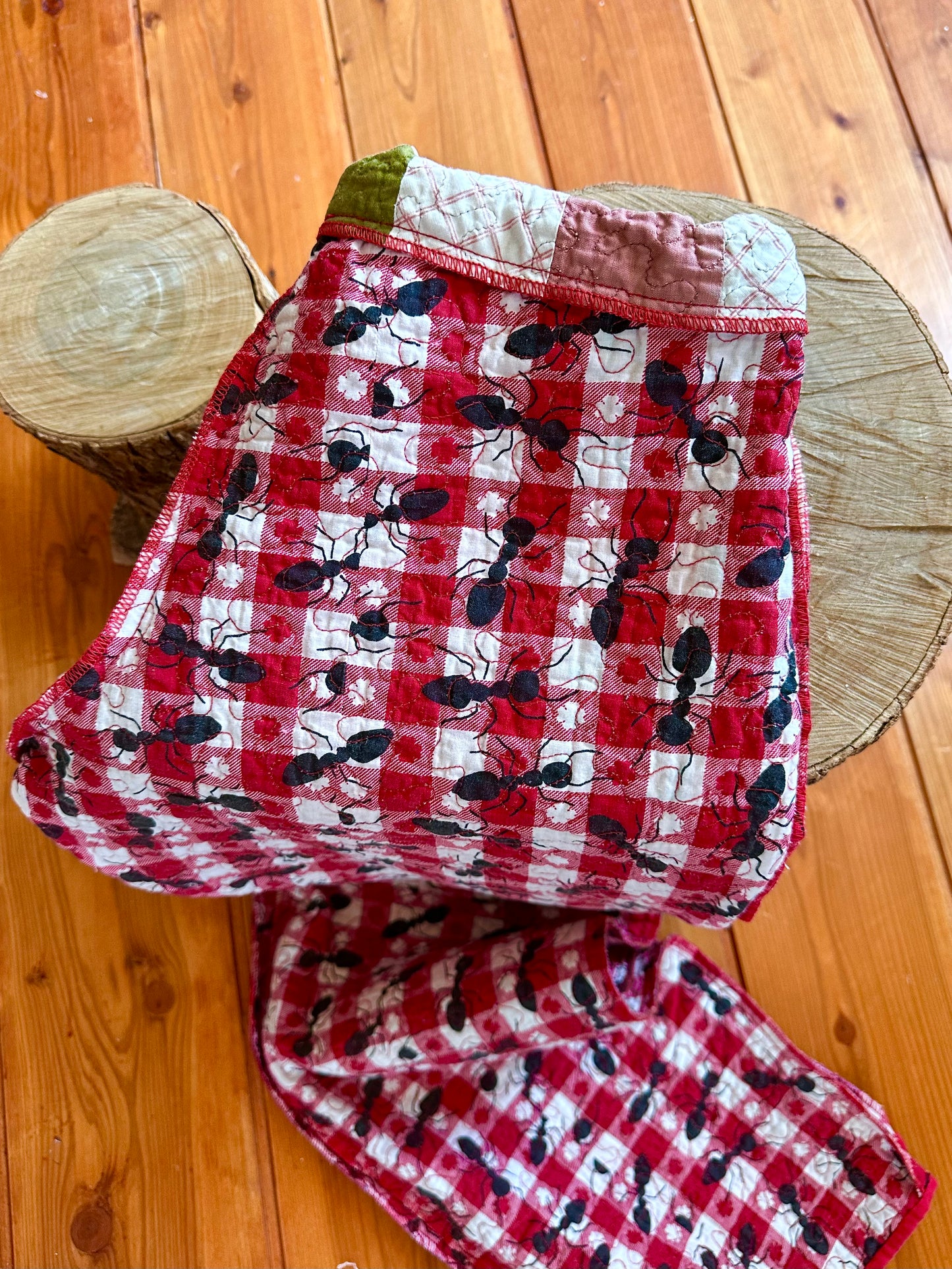 old quilt slim pants