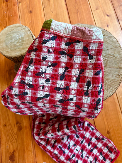 old quilt slim pants