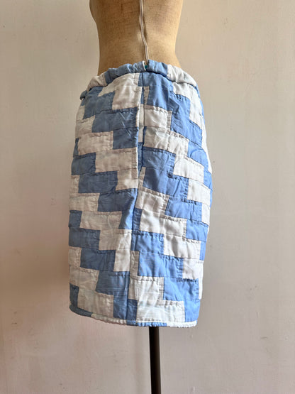 old quilt short pants
