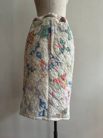 old quilt short pants