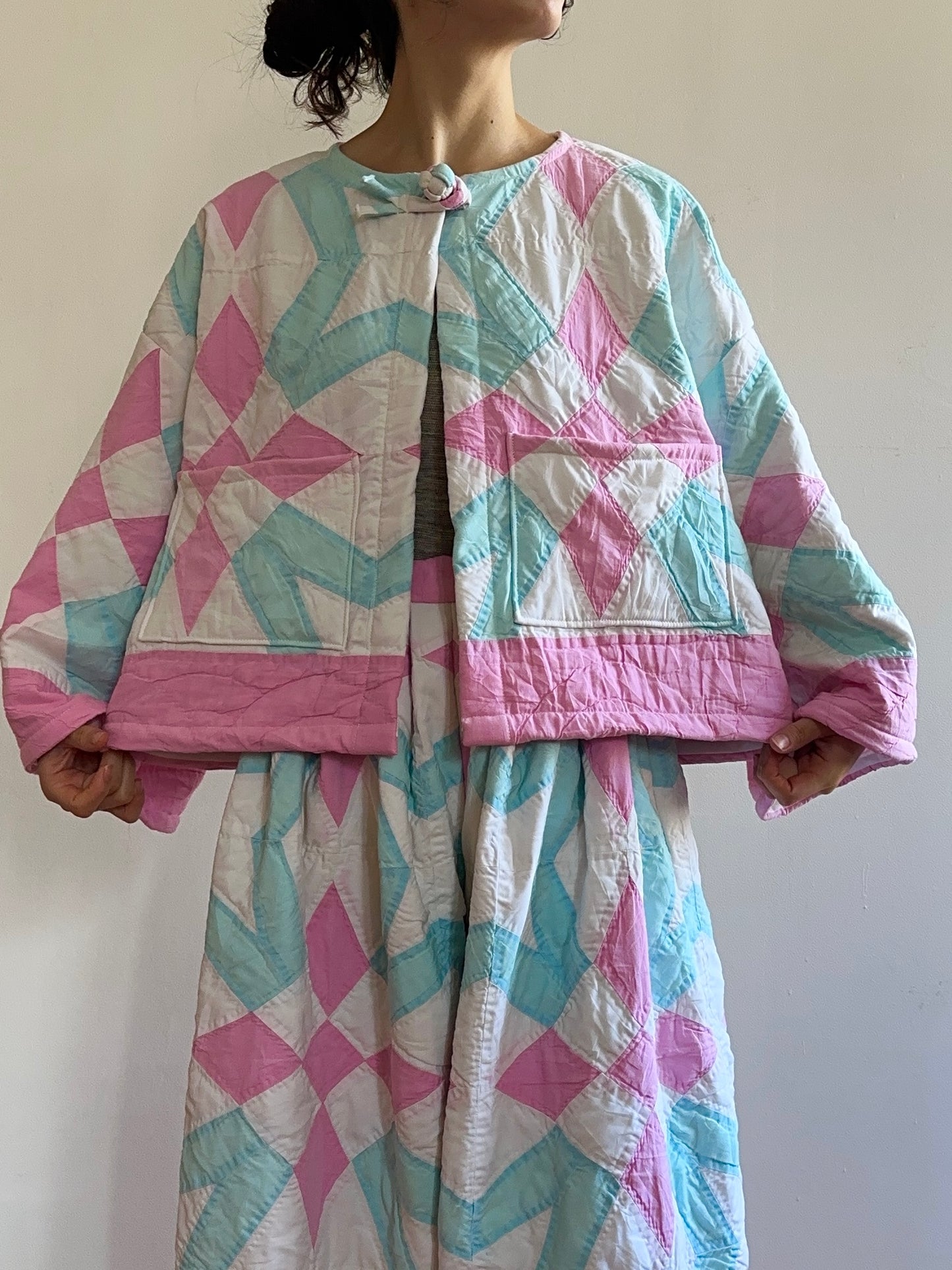 vecchia giacca corta trapuntata