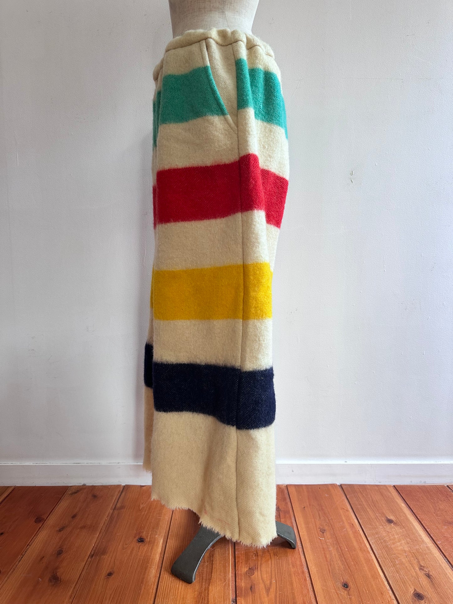 old blanket wide pants