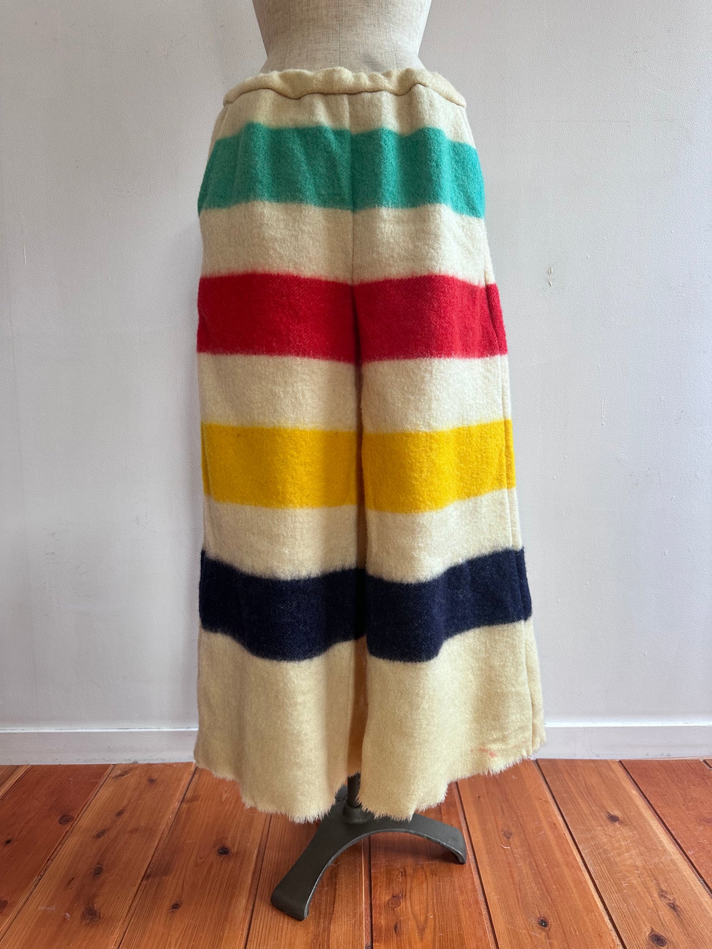old blanket wide pants