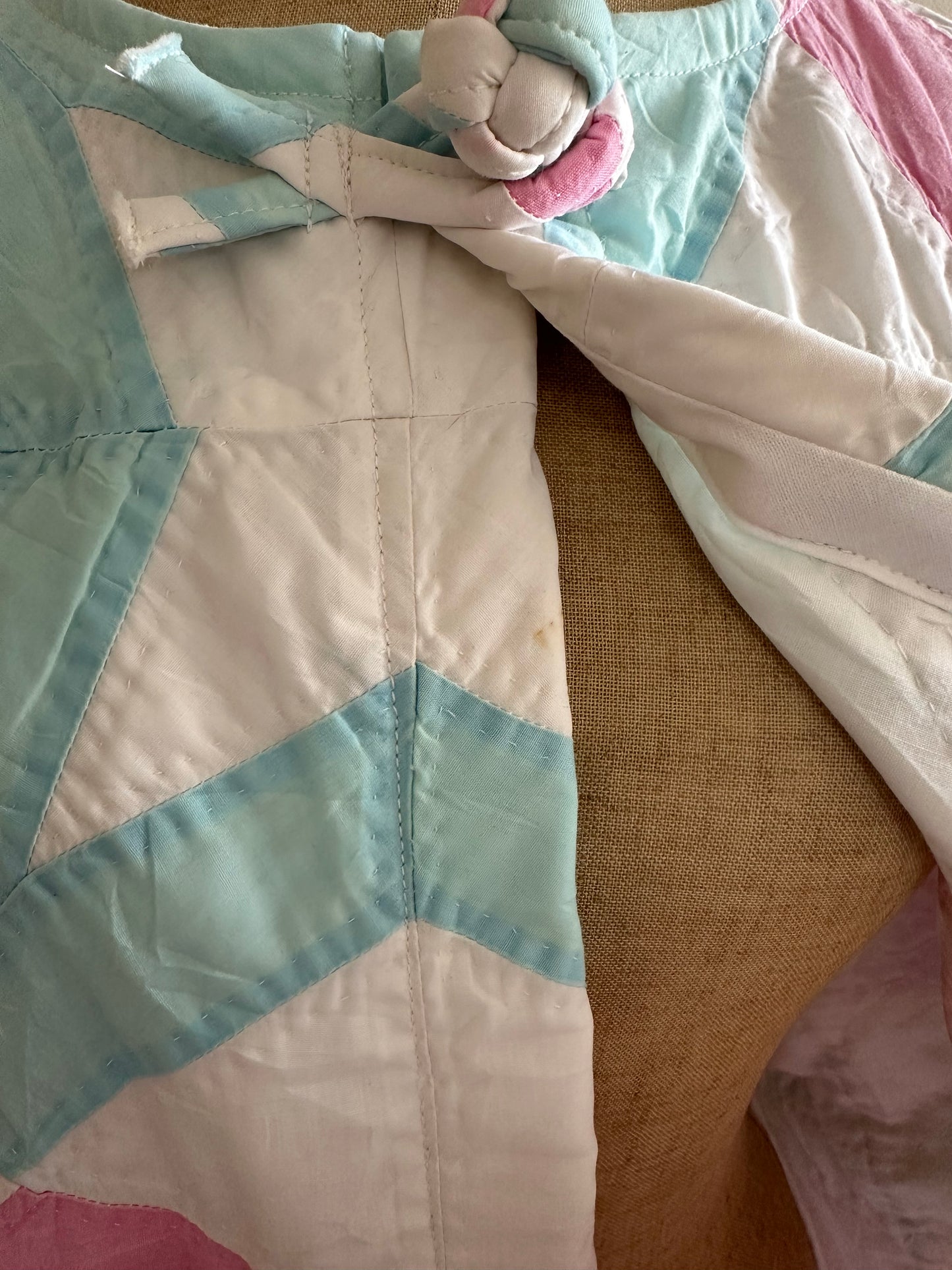 vecchia giacca corta trapuntata