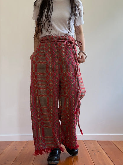 old coverlet tuck wide pants