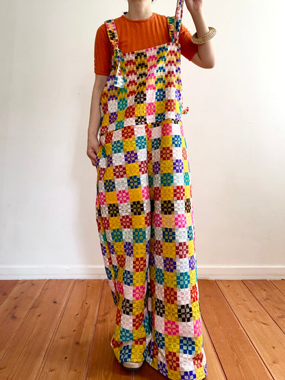 old coverlet huge overall