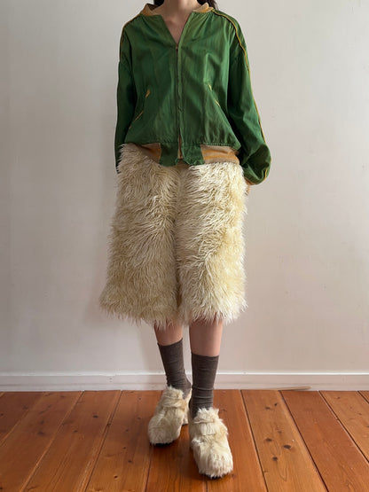 old fur half pants / polar bear