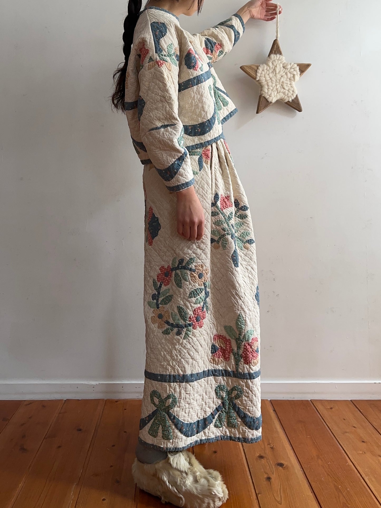 old quilt lantern tops