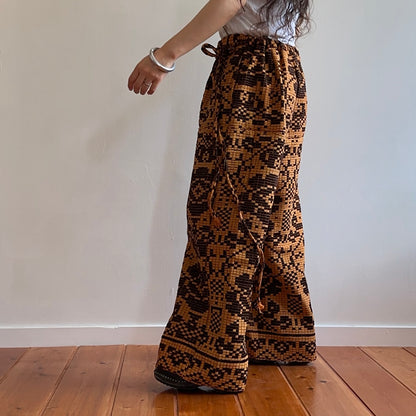 old coverlet tuck wide pants