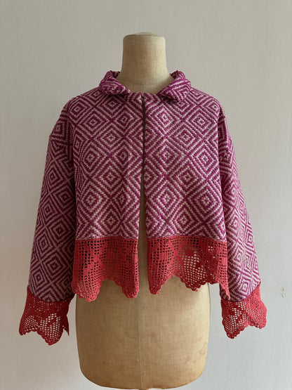 old coverlet short jacket