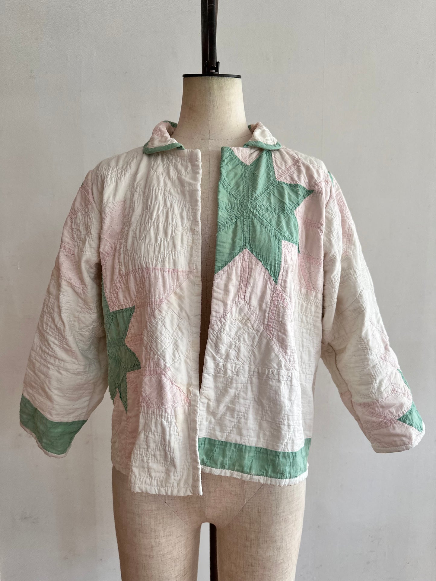 antique quilt short jacket