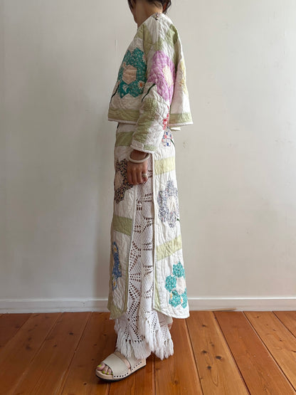 old quilt lantern tops