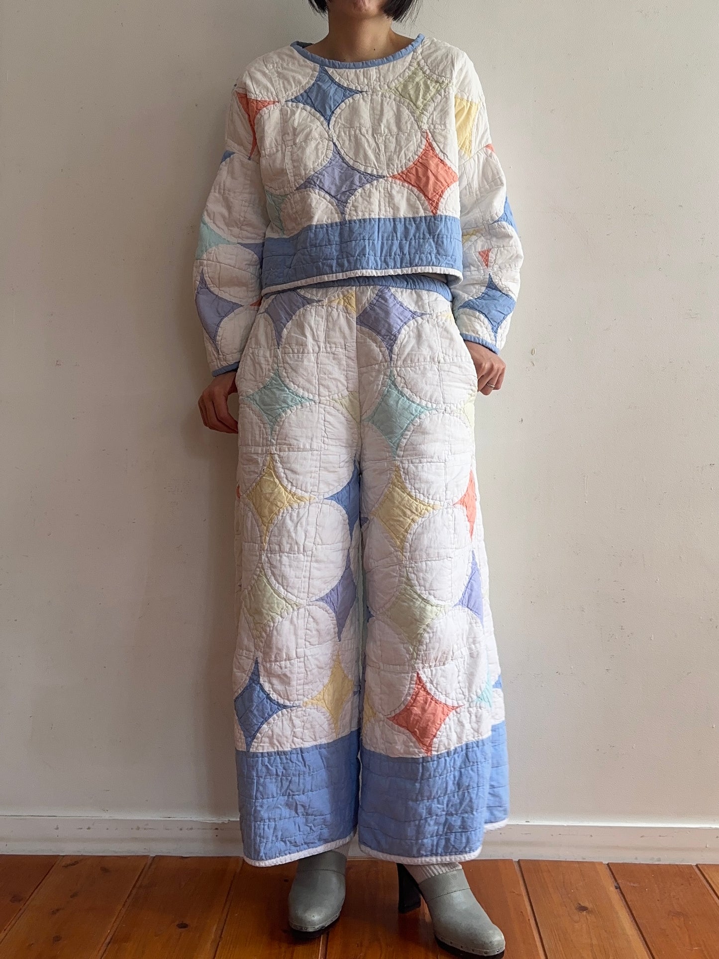 old quilt lantern tops
