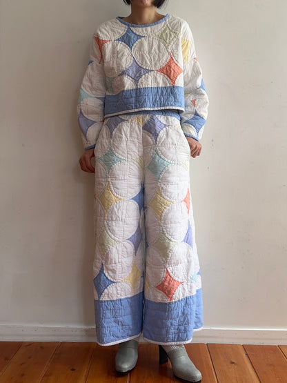 old quilt lantern tops