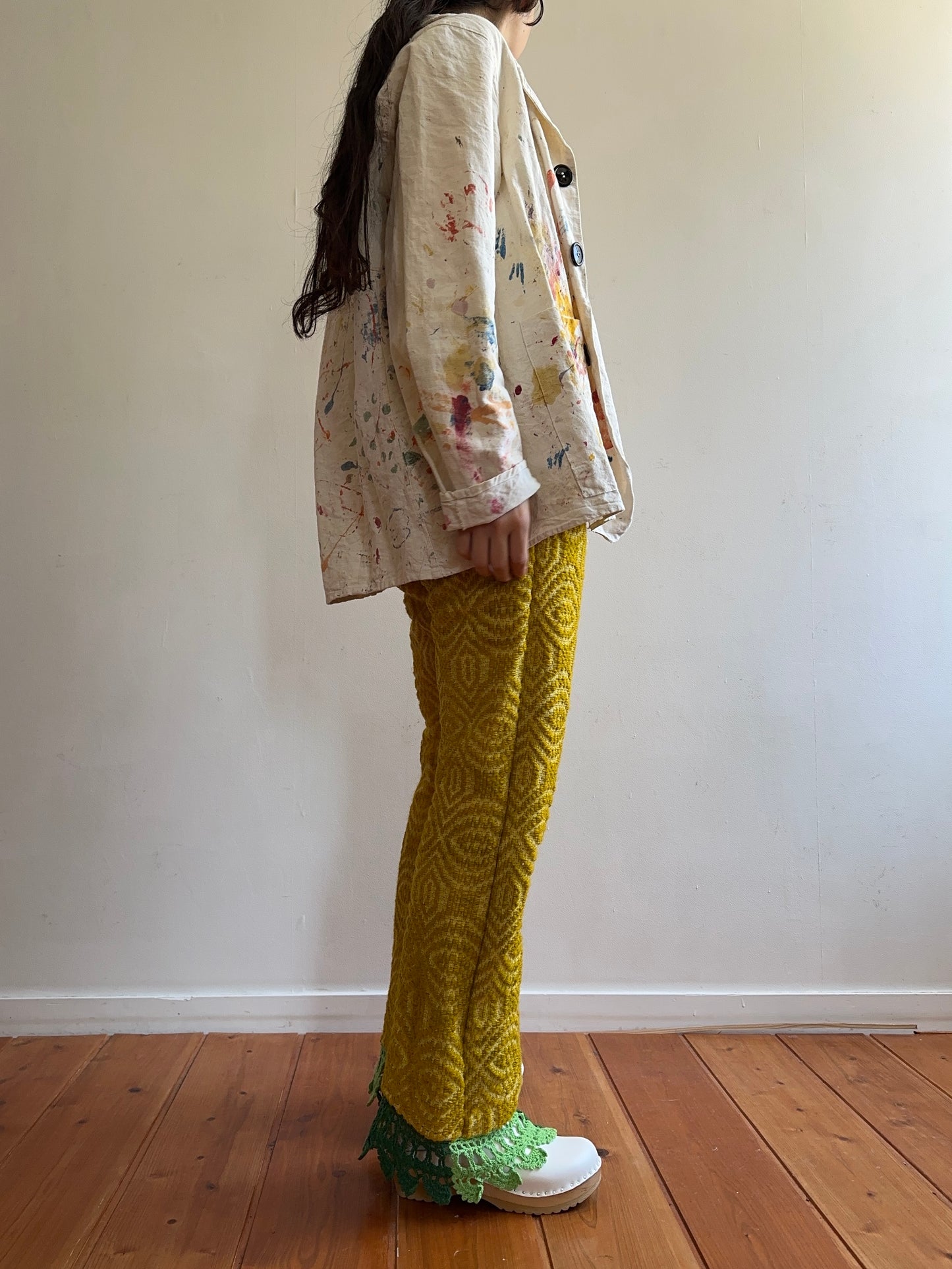 old coverlet slim flare pants / gold