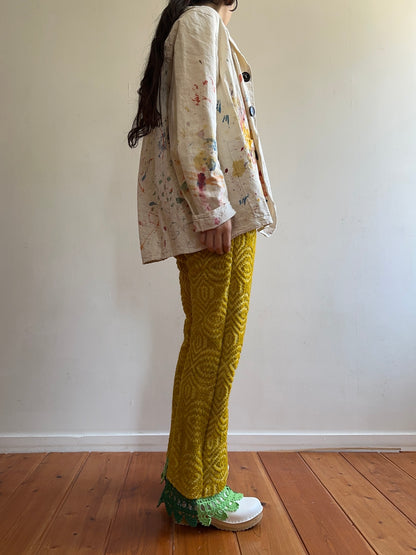 old coverlet slim flare pants / gold