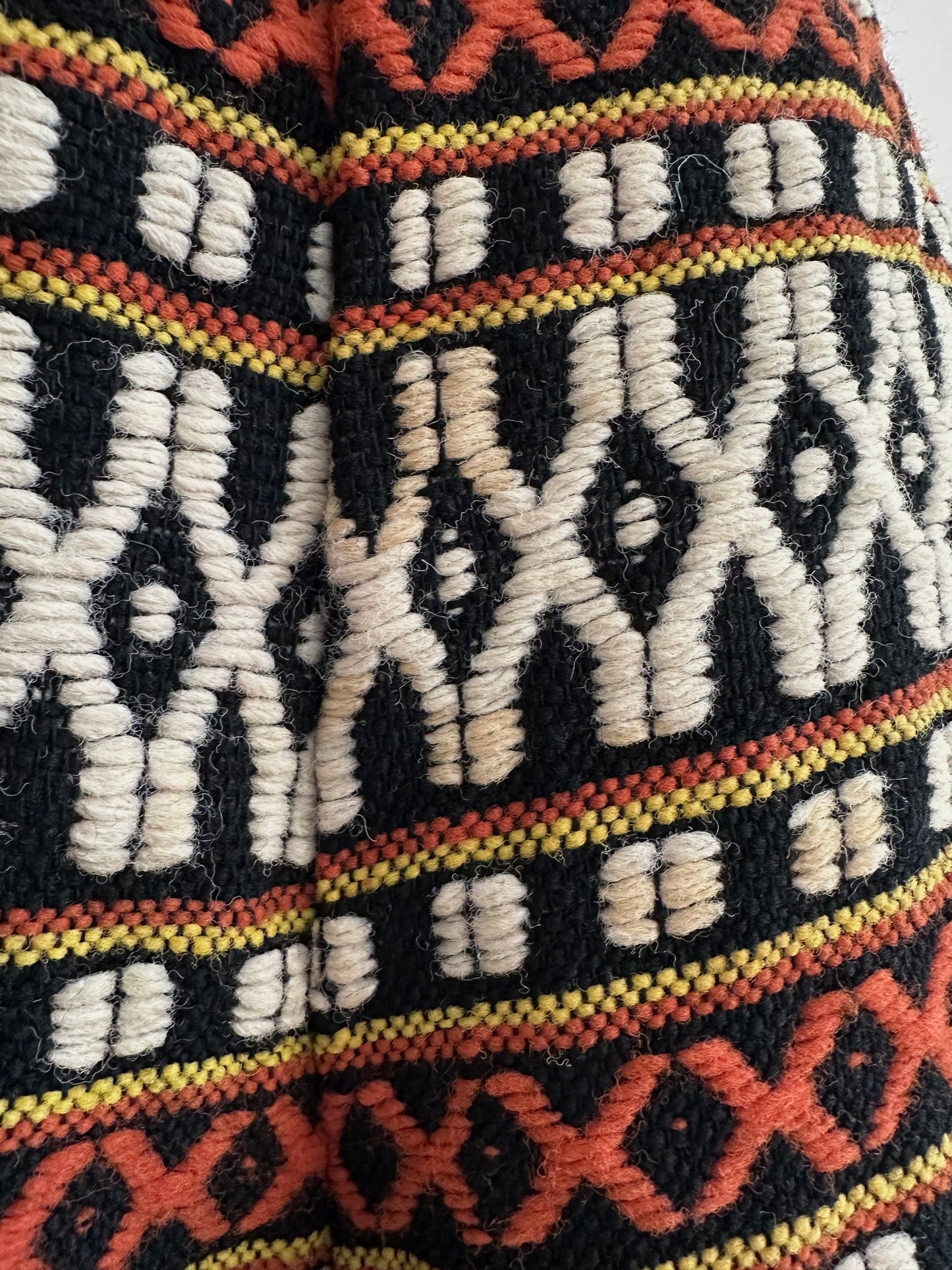 old handwoven textile set-up