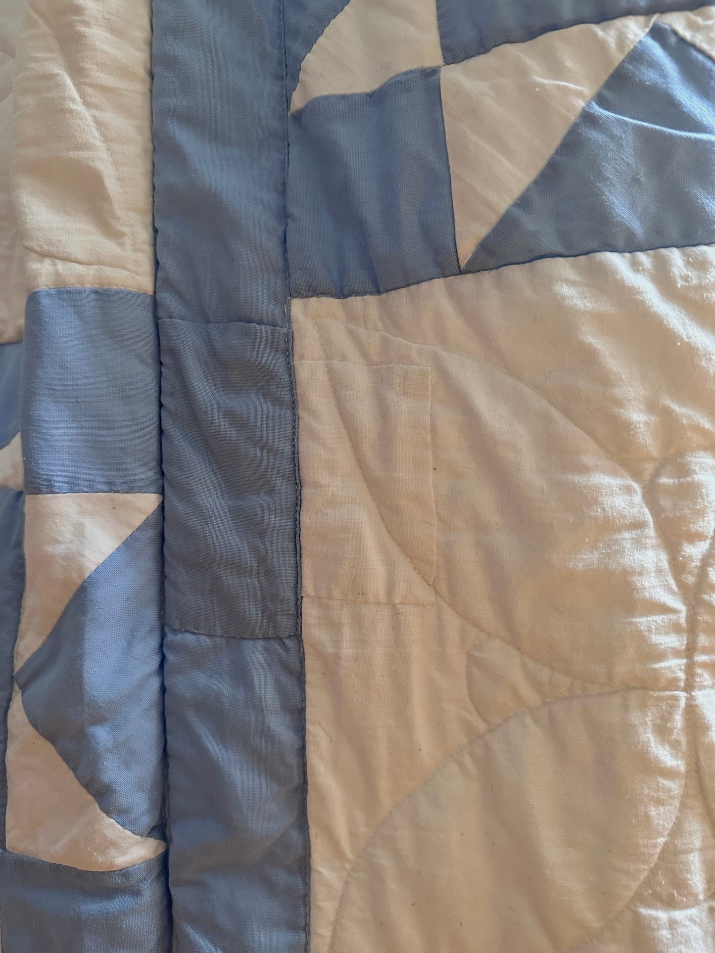 old quilt gather skirt
