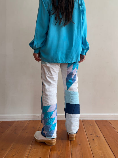 old quilt slim pants