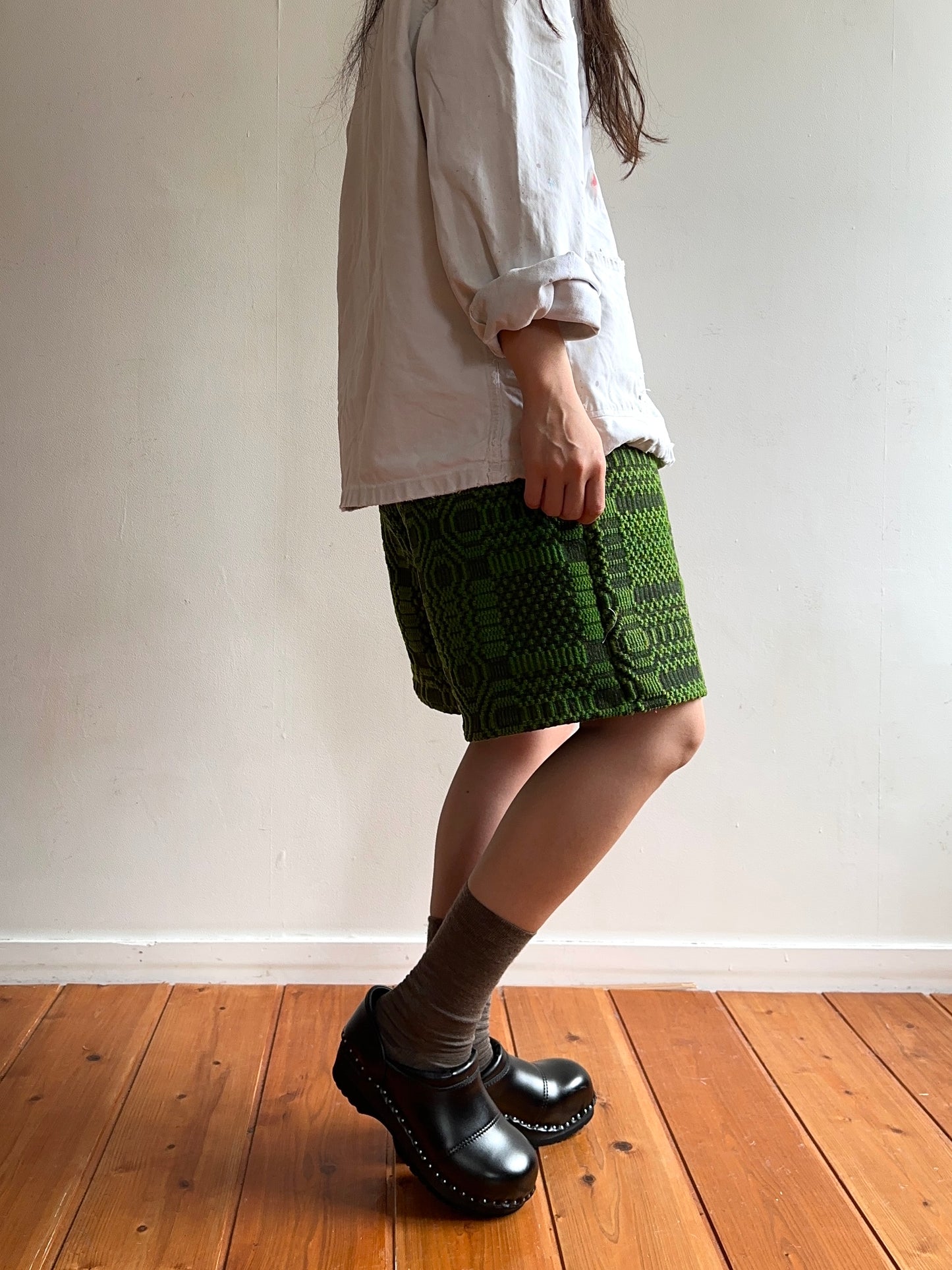 old coverlet short pants / green