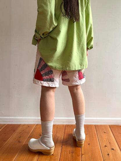 old quilt short pants