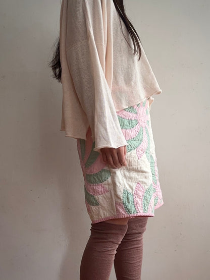 old quilt short pants
