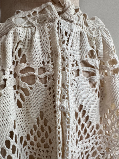 old crochet lace little change skirt
