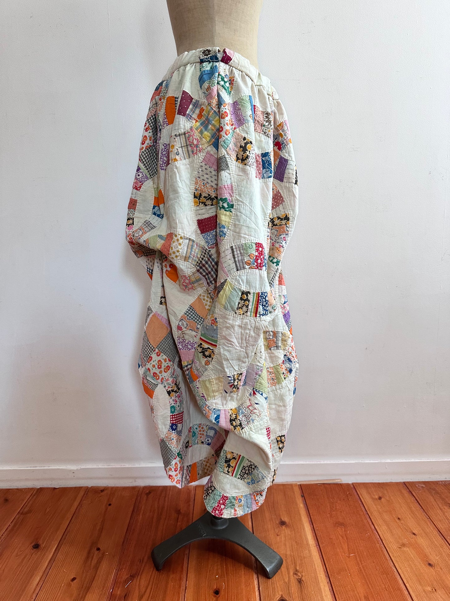 old quilt little change skirt