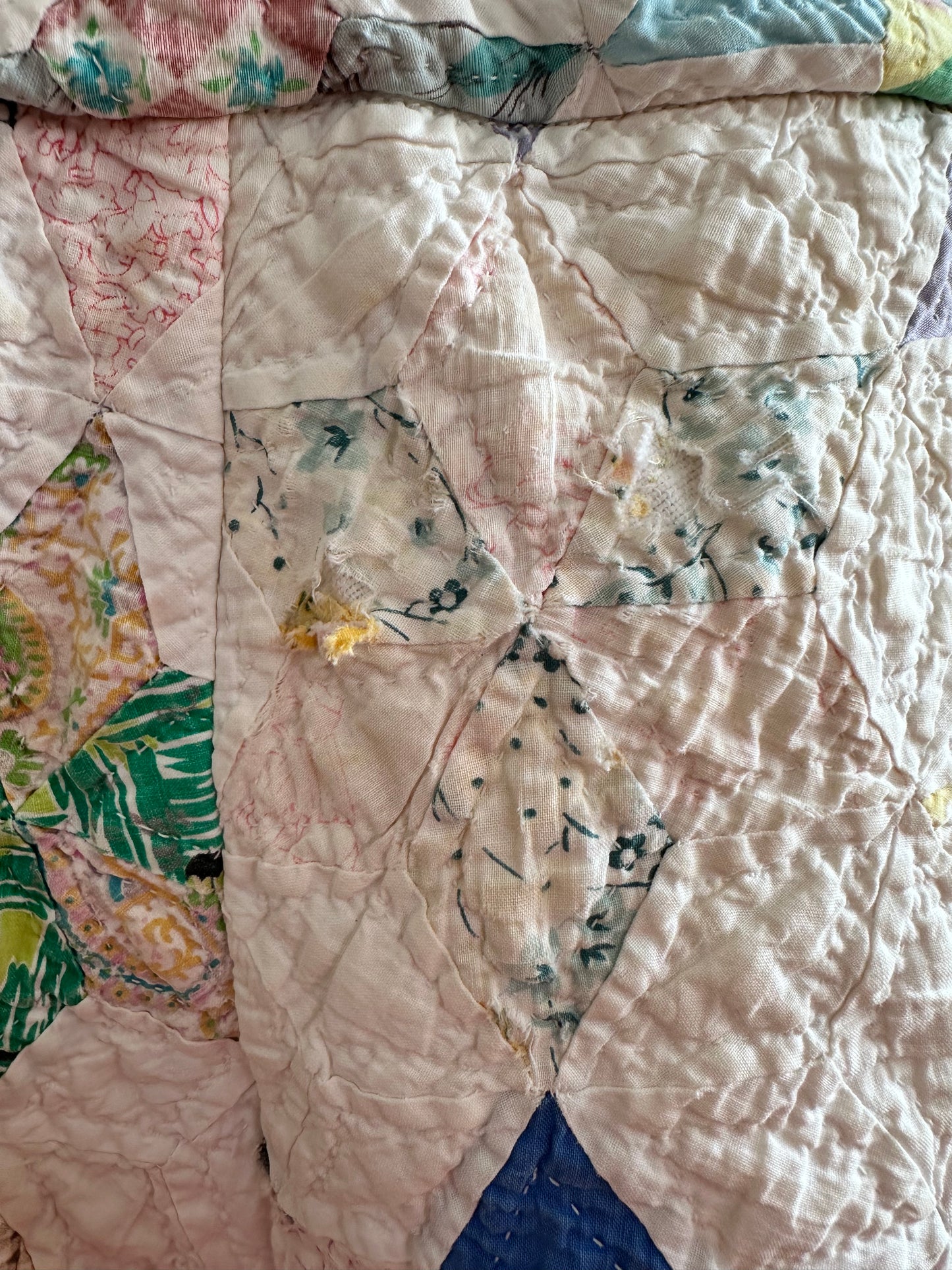 old quilt short pants