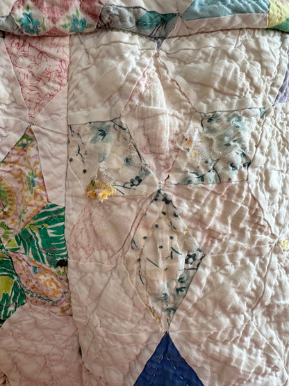 old quilt short pants