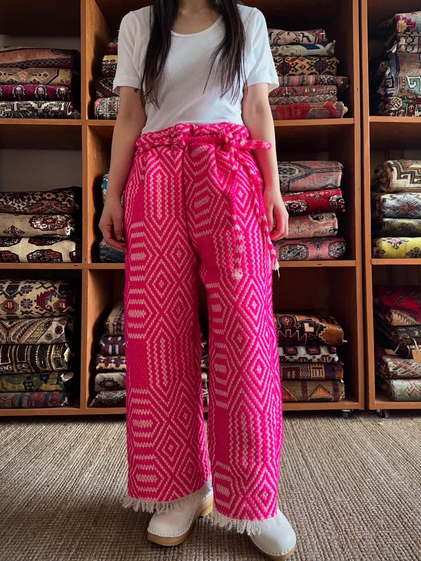 old coverlet tuck wide pants