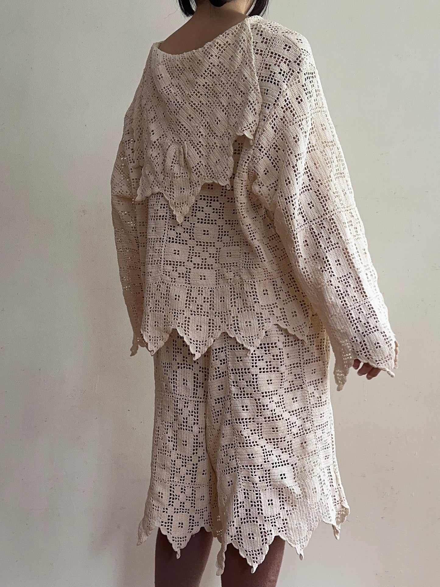 old crochet lace sailor shirts