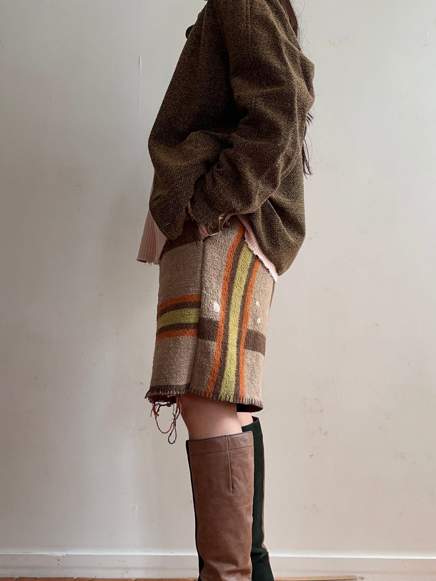 old blanket short pants