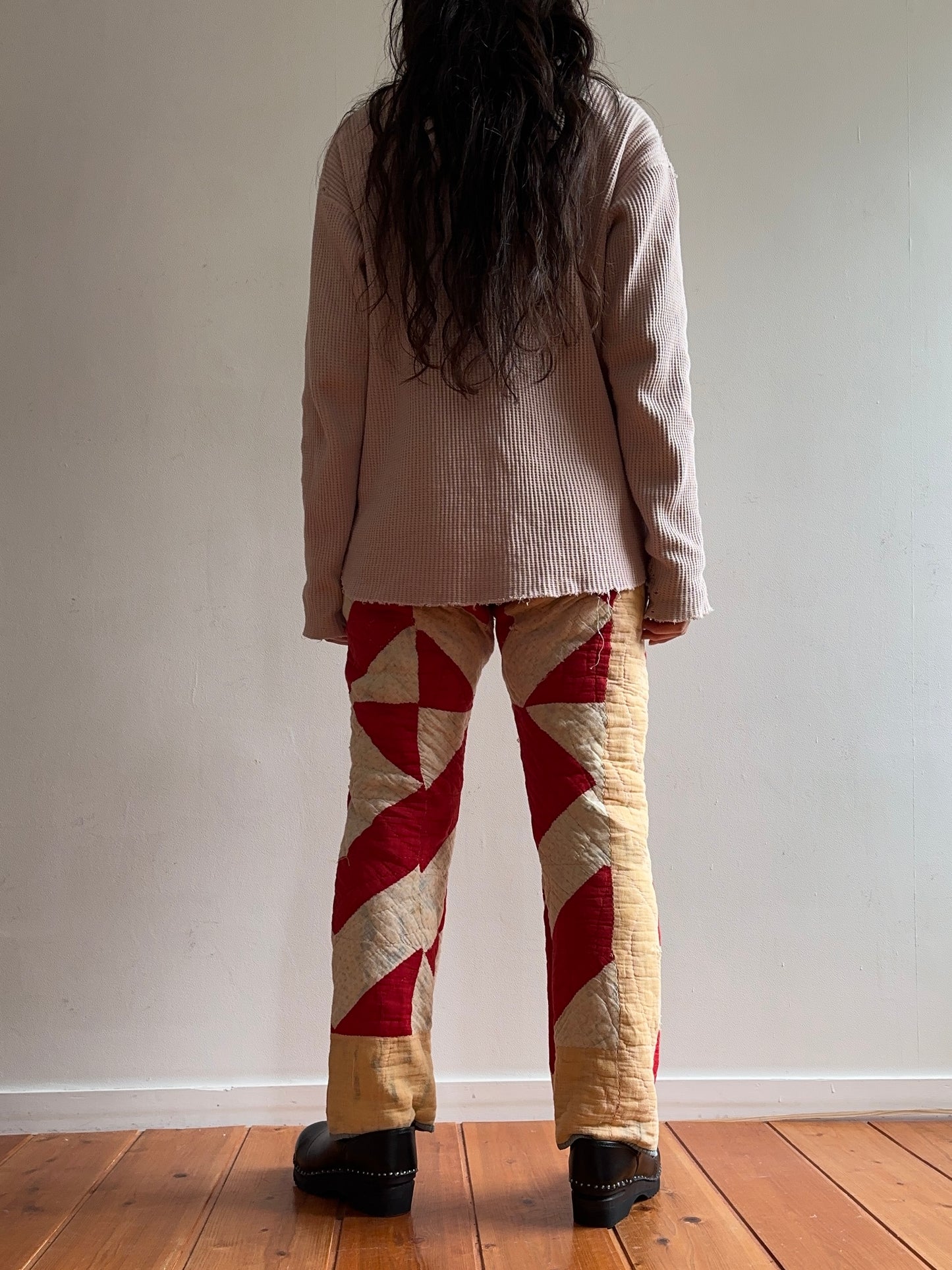 antique quilt slim pants